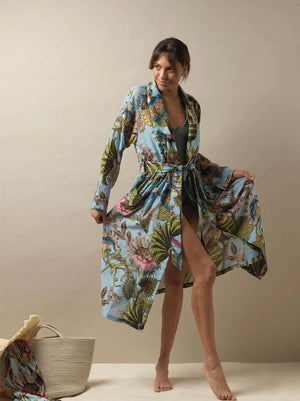 One hundred stars - Gown - Eccentric Blooms Sky - HAYGEN