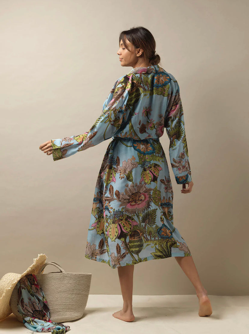 One hundred stars - Gown - Eccentric Blooms Sky - HAYGEN