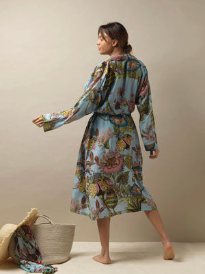 One hundred stars - Gown - Eccentric Blooms Sky - HAYGEN