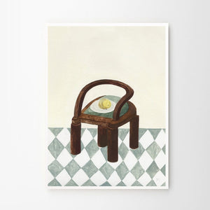 Isabelle Vandeplassche - Chair with Fruit - 50x70 cm - HAYGEN
