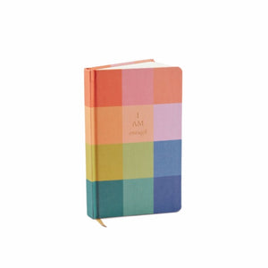 Bookcloth Journal Rainbow Check - HAYGEN