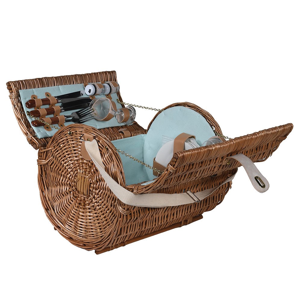 Four Person Round Picnic Basket - HAYGEN