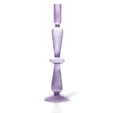 Glass Candleholder - Lilac - 31.5cm - HAYGEN