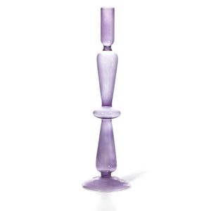 Glass Candleholder - Lilac - 31.5cm - HAYGEN