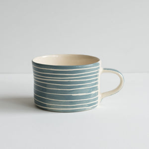 Musango Mug - Sgrafitto Stripe - Dove Grey - HAYGEN