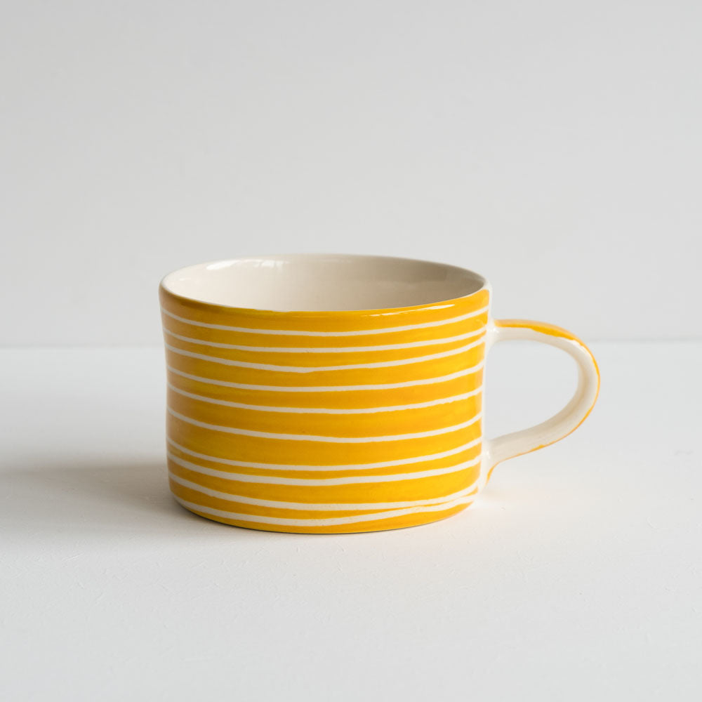 Musango Mug - Sgraffito Stripe - Tumeric - HAYGEN