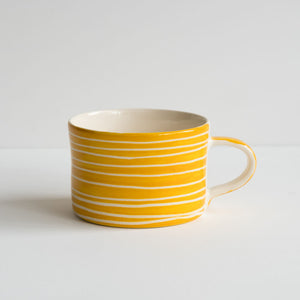 Musango Mug - Sgraffito Stripe - Tumeric - HAYGEN