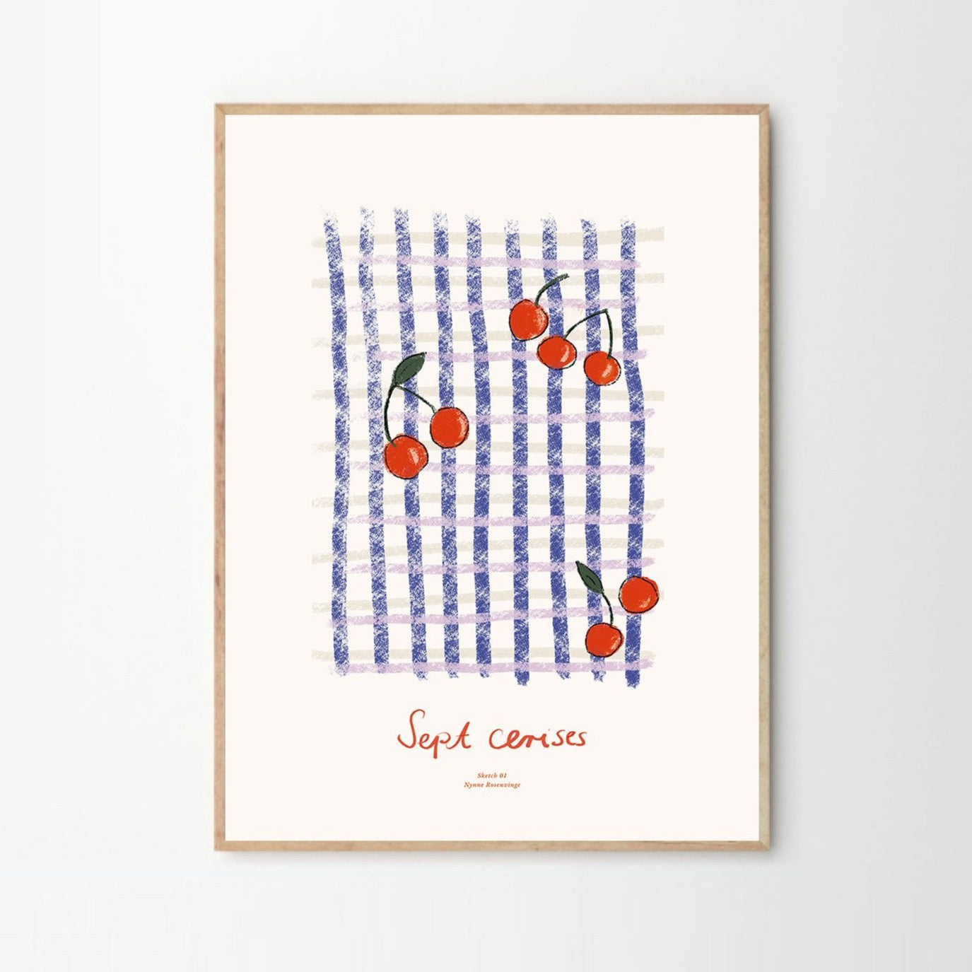 Nynne Rosenvinge, Sept Cerises - 30x40cm - HAYGEN