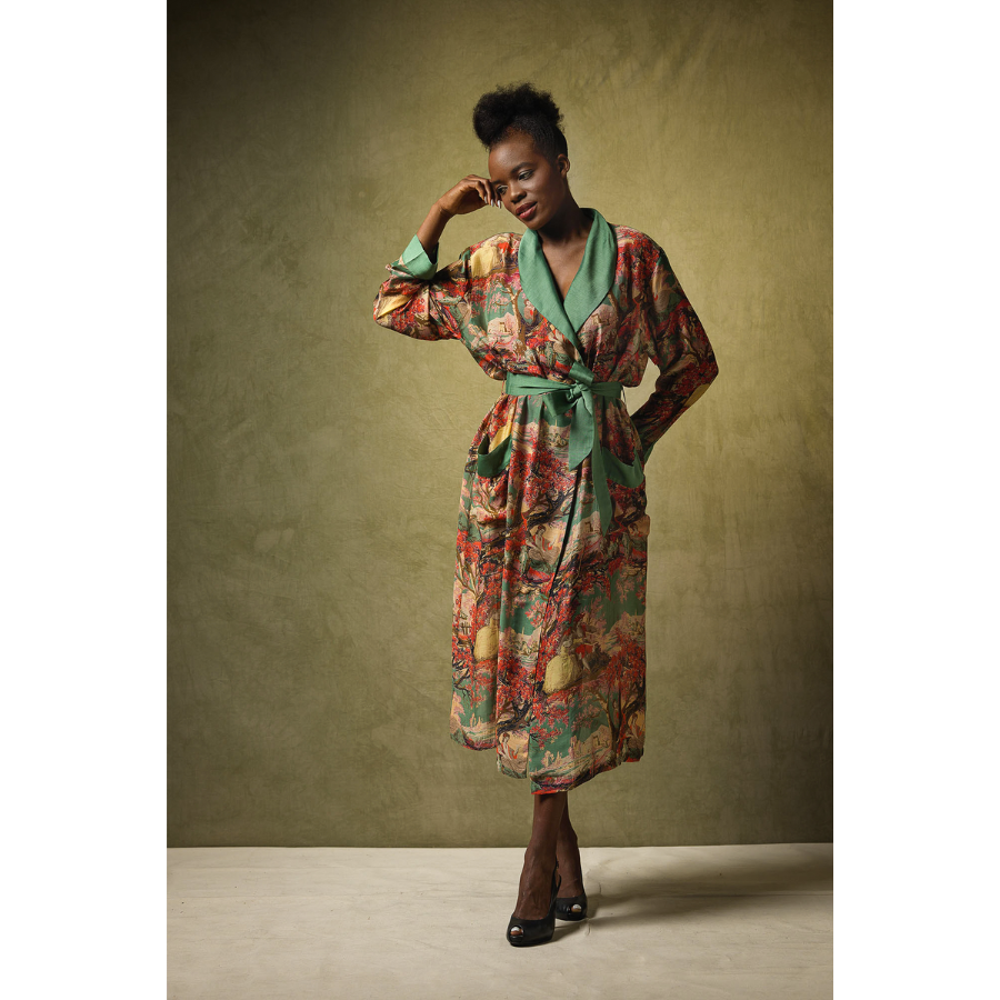 One Hundred Stars - Gown - Country Toile Berry - HAYGEN