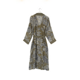 One Hundred Stars - Gown - Etched Floral Khaki - HAYGEN