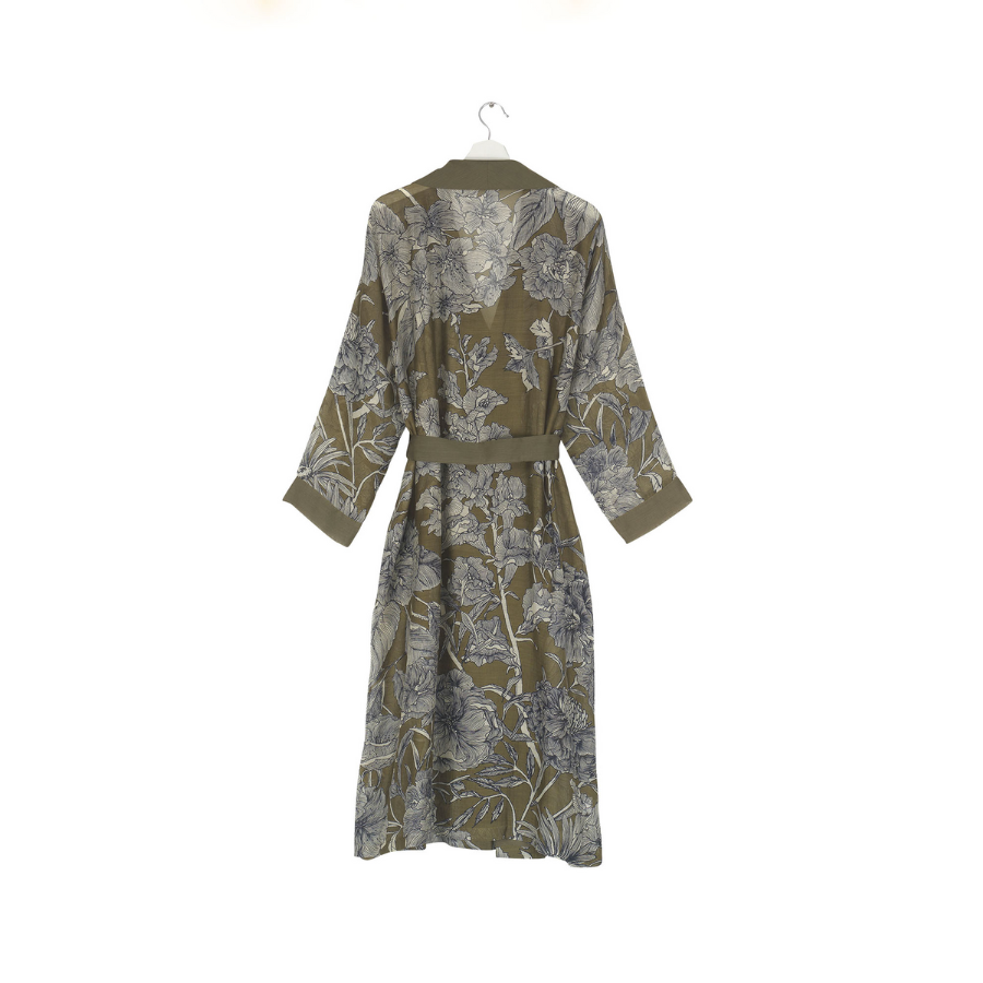 One Hundred Stars - Gown - Etched Floral Khaki - HAYGEN