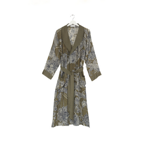 One Hundred Stars - Gown - Etched Floral Khaki - HAYGEN