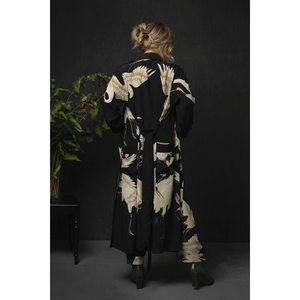One Hundred Stars - Crepe Gown - Stork Black - HAYGEN