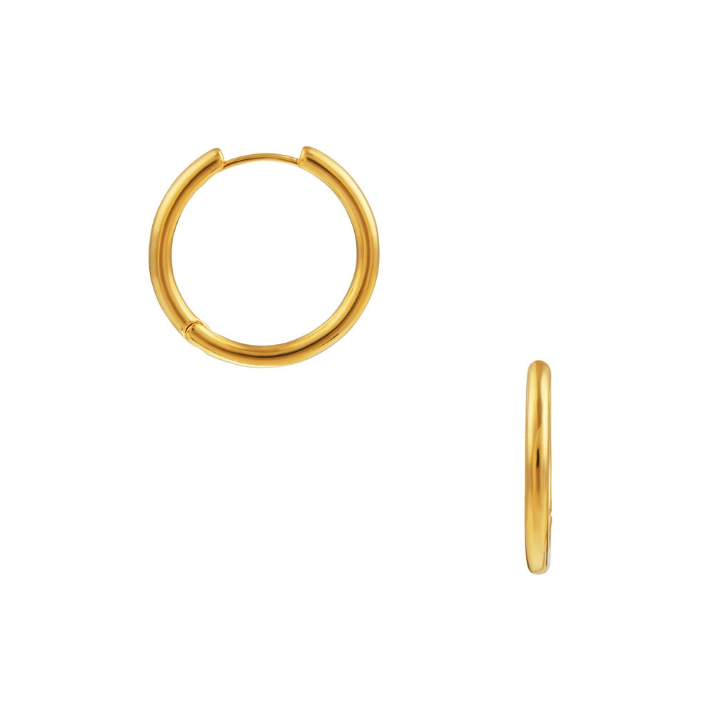 Everyday Elevated Hoop 25mm - Gold - HAYGEN