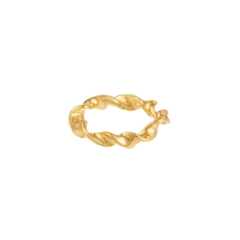 Ribbon Twist Ring - Gold - HAYGEN