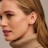 Chunky Linear Huggie Earrings - HAYGEN