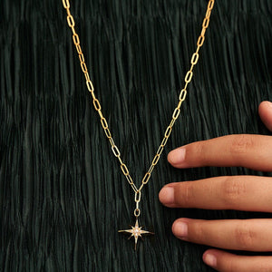 Pearl Starburst Long Necklace - HAYGEN