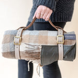 Recycled Picnic Blanket - Neutral Check - HAYGEN