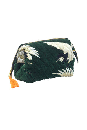 One Hundred Stars - Velvet Pouch - Stork Forest Green - HAYGEN
