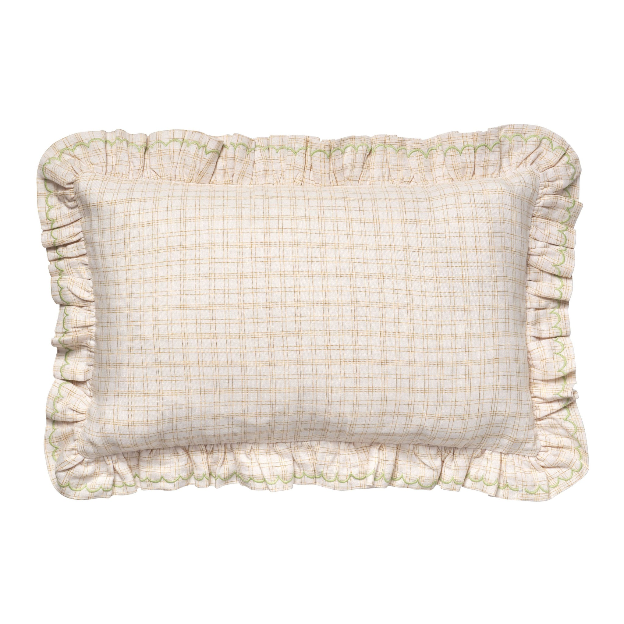 Projektityyny - Vanukas Check Frill Cushion - Honeycomb - HAYGEN