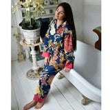 Cotton Pyjamas - Blue Carnation - HAYGEN