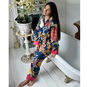 Cotton Pyjamas - Blue Carnation - HAYGEN