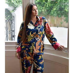 Cotton Pyjamas - Blue Carnation - HAYGEN