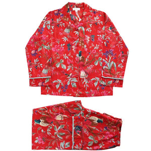 Cotton Pyjamas - Red Exotic Bird - HAYGEN
