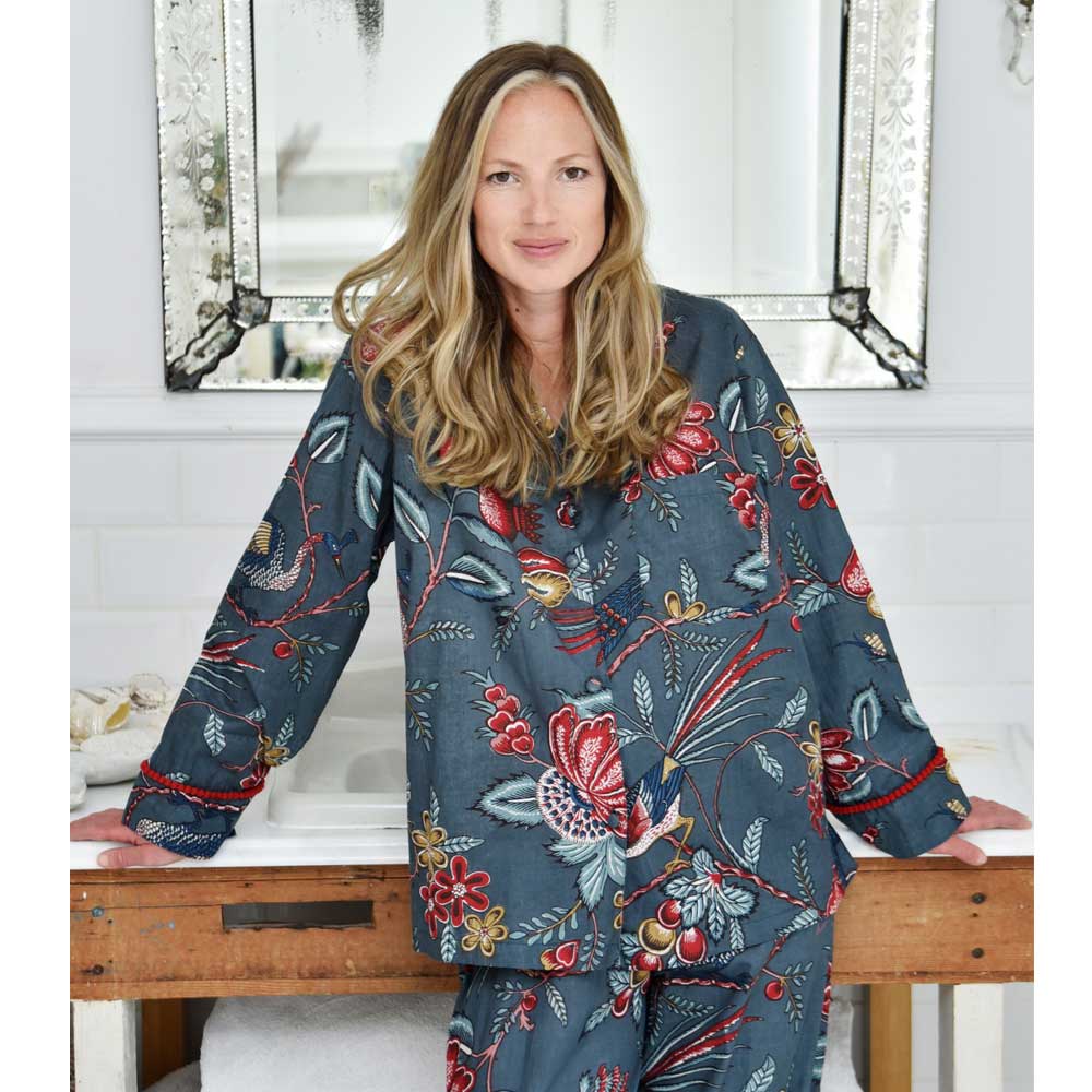 Cotton Pyjamas - Grey Fruit Bird - HAYGEN