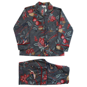 Cotton Pyjamas - Grey Fruit Bird - HAYGEN