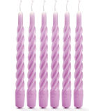 Anna + Nina - Twisted Candle Lilac - Set of 6 - HAYGEN
