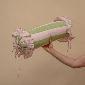 Projektityyny - Sirkus Stripe Bolster Cushion - Peridot - HAYGEN