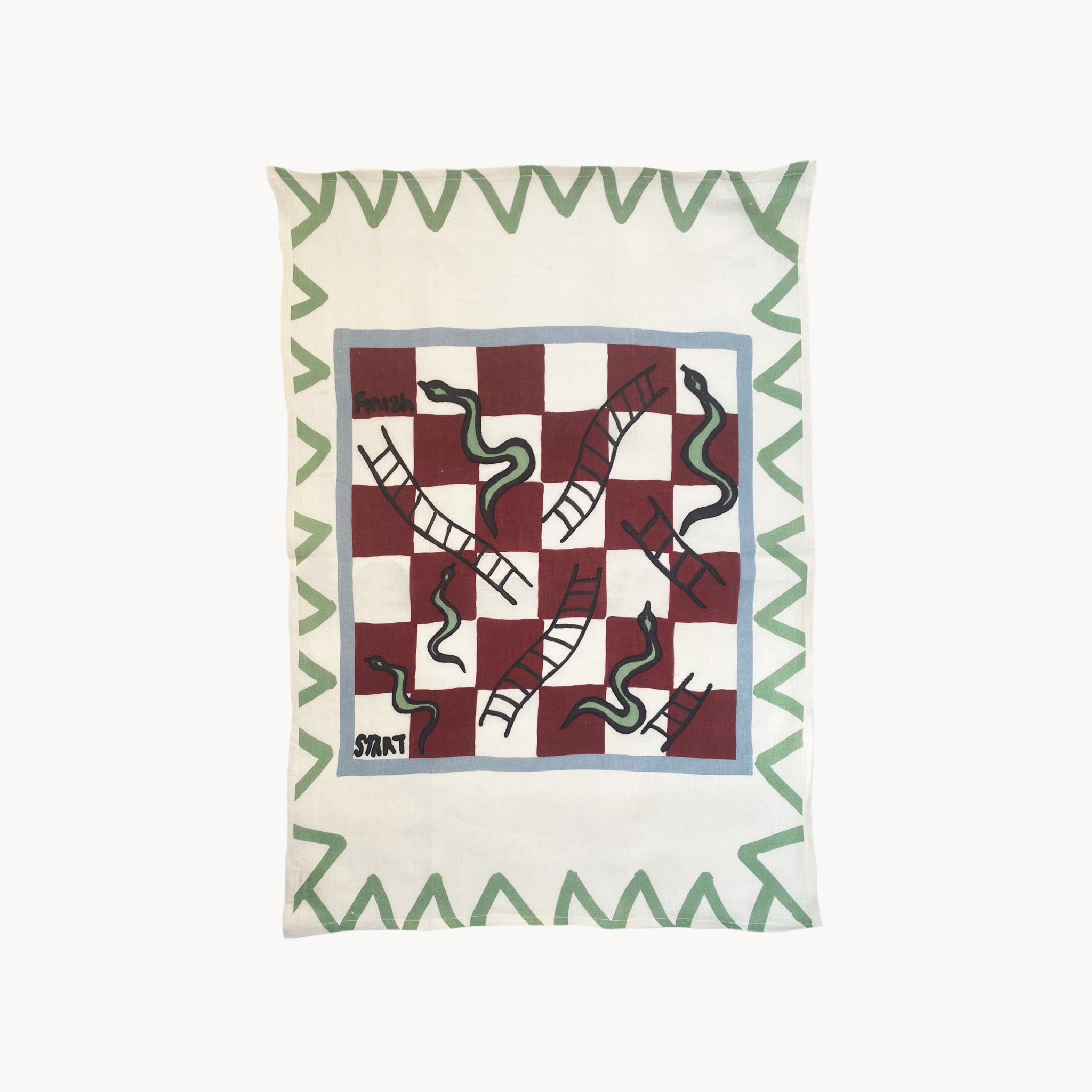 Amuse la Bouche - Snakes & Ladders Tea Towel - HAYGEN