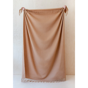 The Tartan Blanket Co - Lambswool Blanket - Camel - HAYGEN