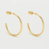 Large Chunky Hoop Earrings - Gold - HAYGEN