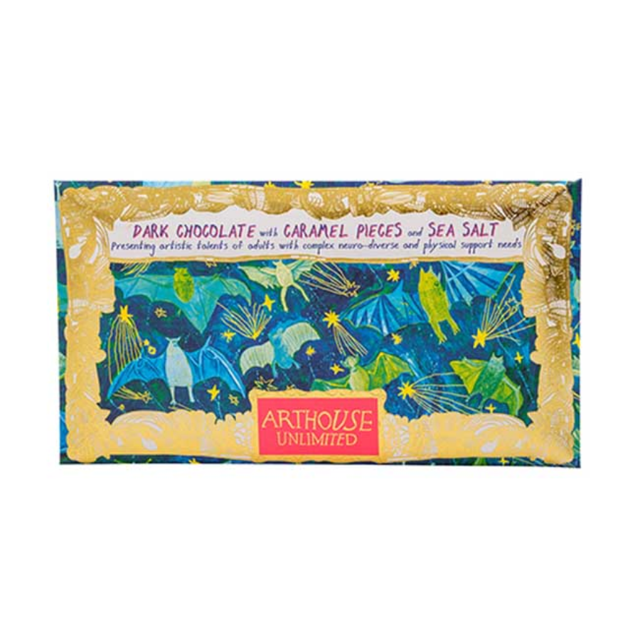 Arthouse - Chocolate Bar Bats - Dark Chocolate with Caramel Pieces and Sea Salt - HAYGEN
