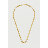 Paperclip Link Chain Necklace - Gold - HAYGEN