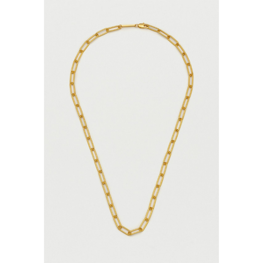Paperclip Link Chain Necklace - Gold - HAYGEN