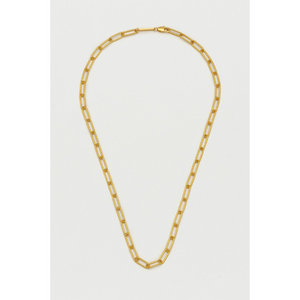 Paperclip Link Chain Necklace - Gold - HAYGEN
