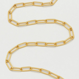 Paperclip Link Chain Necklace - Gold - HAYGEN