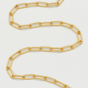 Paperclip Link Chain Necklace - Gold - HAYGEN