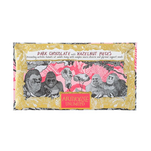 ArtHouse - Chocolate Bar Gorillas - Dark Chocolate with Hazelnut Pieces - HAYGEN