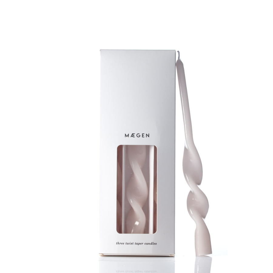 Ice Pink Twist Candles - Pack of 3 - HAYGEN