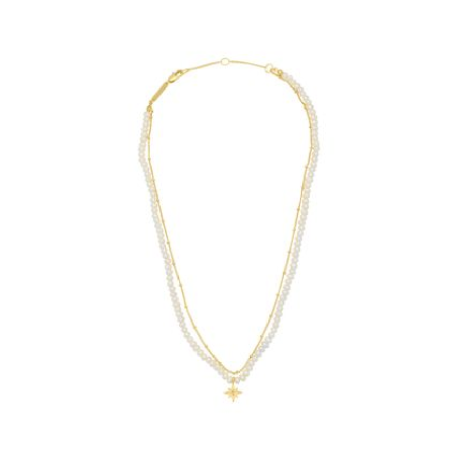 Pearl Northern Star Double Necklace - HAYGEN