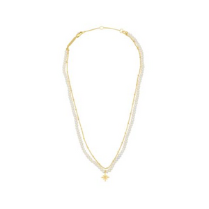 Pearl Northern Star Double Necklace - HAYGEN