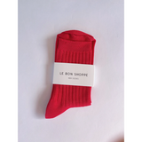 Le Bon Shoppe - Her Socks - Classic Red - HAYGEN