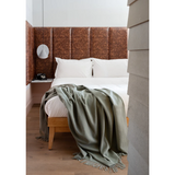 The Tartan Blanket Co - Lambswool Blanket - Sage Melange - HAYGEN