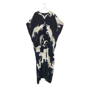 One Hundred Stars - Margeux Kaftan Stork Black - HAYGEN