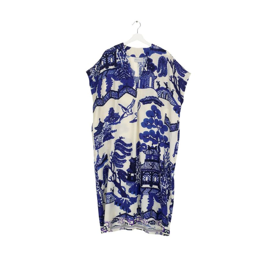 One Hundred Stars - Shift Dress Giant Willow Blue - HAYGEN