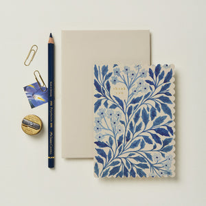 Wanderlust Paper Co. - Blue Flora Thank You - HAYGEN